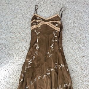 Betsey Johnson Long Flowy Flower Dress